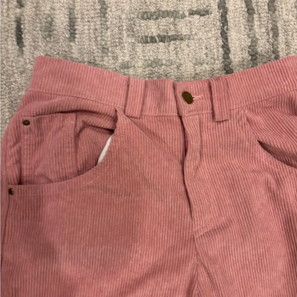 GENERIC BRAND PINK CORDS Pink Corduroy Pants loose flowy barrel leg pant preppy - Picture 4 of 8